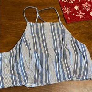 💙High Neck Cropped🤍